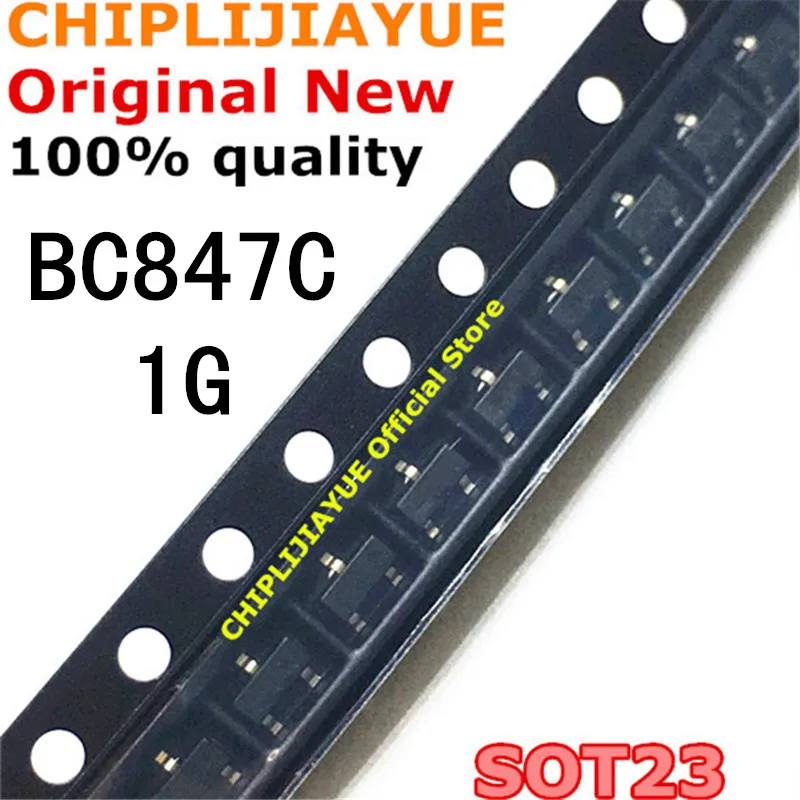 ТРАНЗИСТОР BC847C SOT23 BC847 847C SOT SMD SOT-23 1G новый и оригинальный чипсет IC 100 шт. |