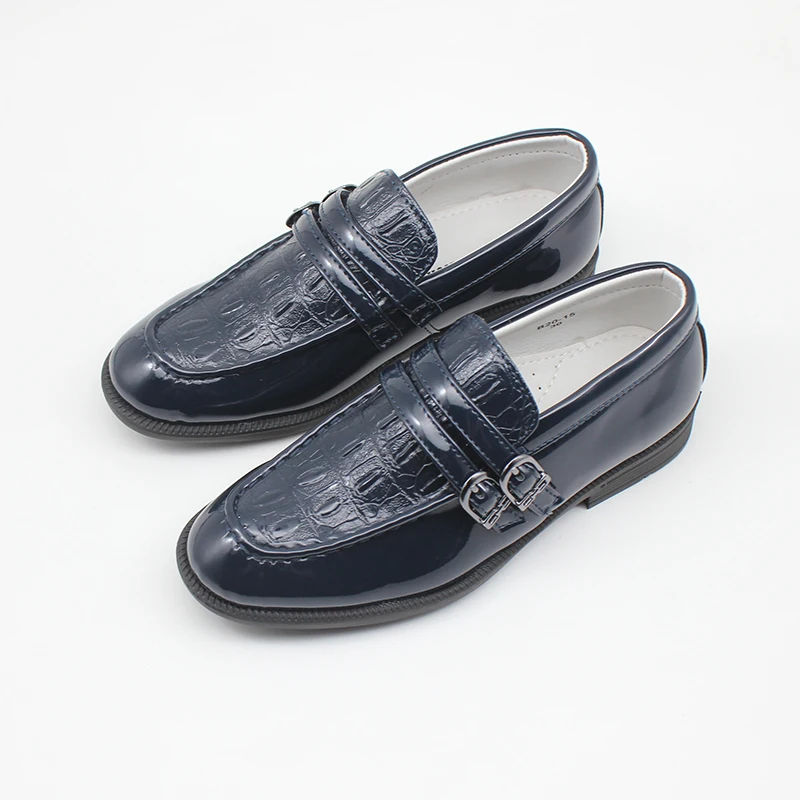 New Wedding-Shoes Formal-Shoes Loafers-Size Pageboy Baby-Boys Patent New 11 Laces Navy Christening zOK8ebJ86