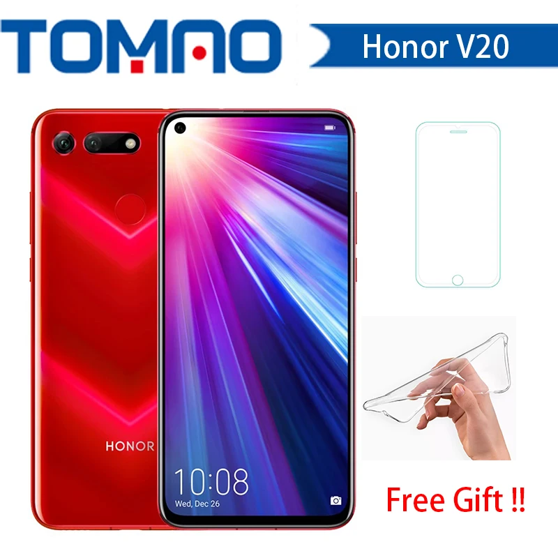 Honor V20 View 20 Smartphone Android 9.0 kirin 980 Octa Core FingerPrint ID 6.4 inch 3*Cameras 4000 mAh Cell Phone