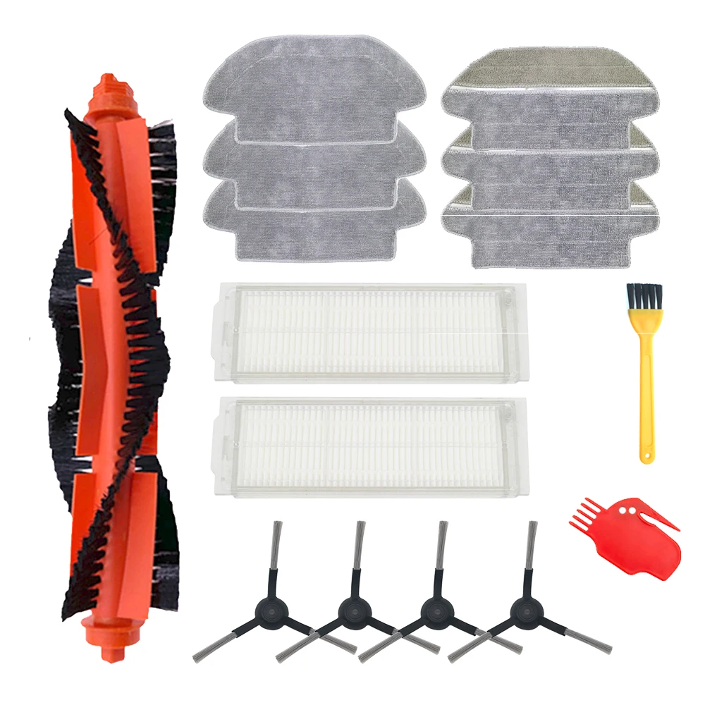 

For XIAOMI MIJIA Sweeping Mopping Robot Vacuum Cleaner STYJ02YM Spare Part Pack Kits Side Roller HEPA Filter Main brush Mop