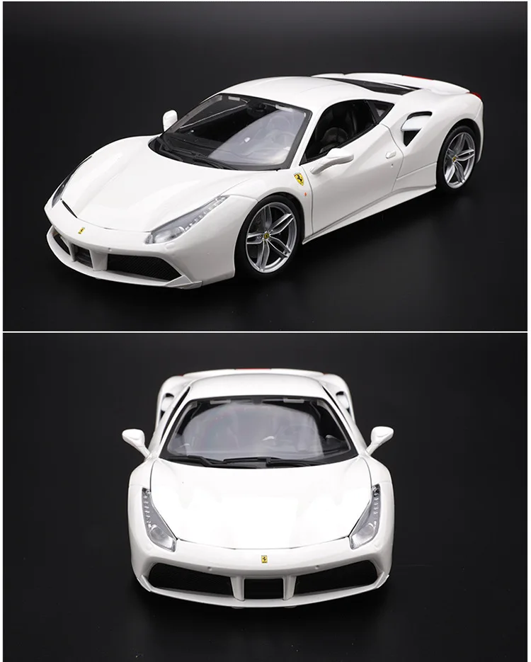 Bimeigao 1: 18 Феррари модель автомобиля 488GTB издание в твердой обложке Модель брелок для автомобильных ключей, модель спортивного автомобиля модель подарок