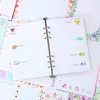 A5 A6 Six hole heart hand account page looseleaf notebook adapter for the core  cartoon color Lattice Blank Inside inside page ► Photo 1/6