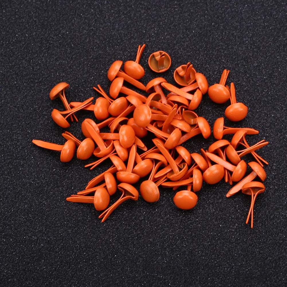 5X8mm Orange Балерина Типсы для ногтей Макияж Поддельные ногти Красота скрапбук мини Брэд 50 шт по 50 шт - Цвет: 5X8mm Orange