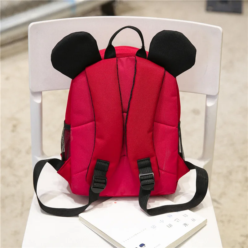 

Schoolbag for Elementary School Students 2017 Spring And Summer New Style Canvas Solid Color Mickey Backpack 1-3-6 Grade Backpac
