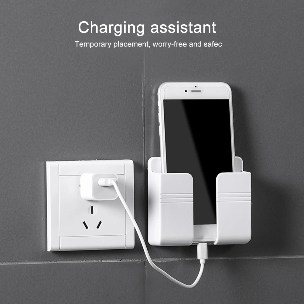 Wall Shelf Holder Charging Socket Storage Power Rack New Home Phone Perch A9A9 