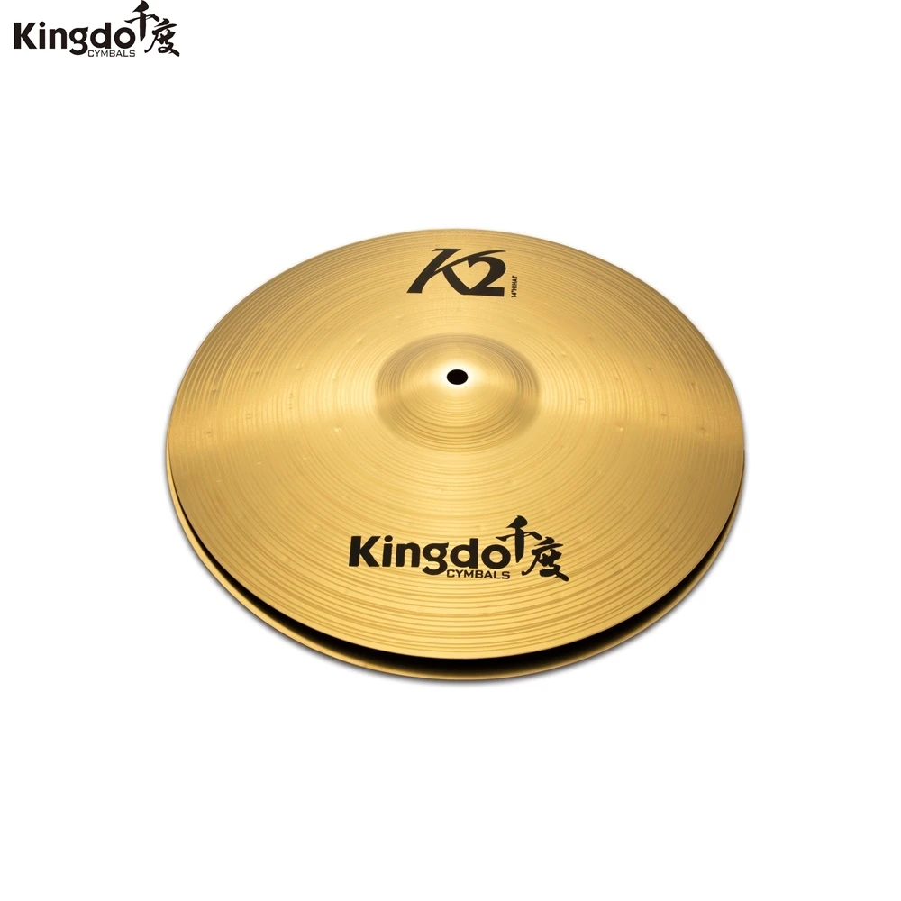 

Kingdo K2 series Cheap practice 14"hihat cymbals for drums