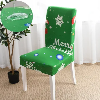 

Christmas Chair Covers Spandex Wedding Waterproof Dinning Room Set Of 6 Cover Dining Chairs Party Elastic Free Shipping
