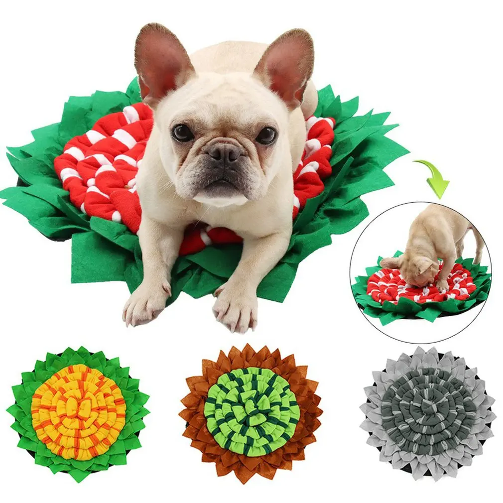 Pet Snuffle Mat Interactive Slowing Feed Mat Dog Nose Training Mat For