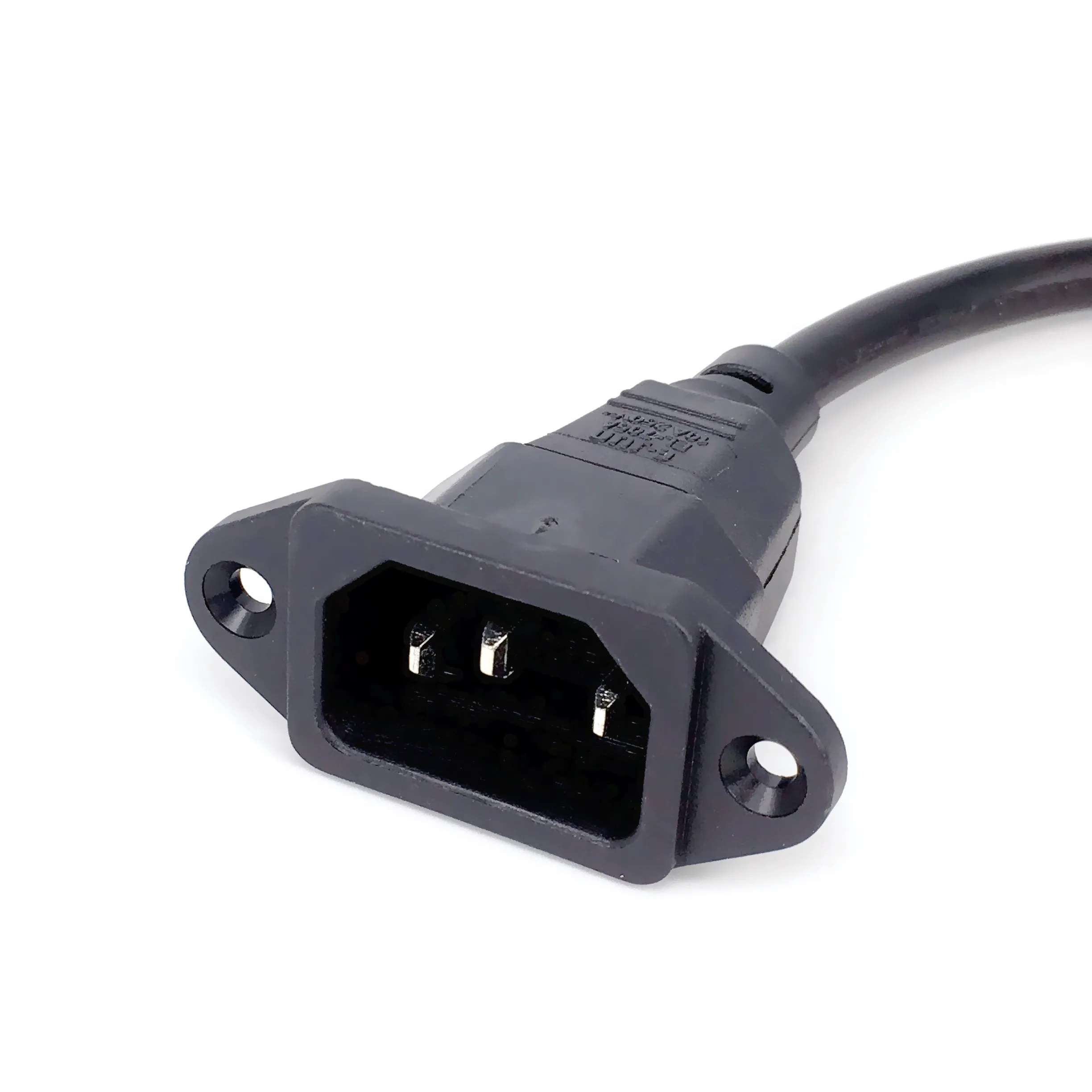 IEC 320 C13 Female PLug PDU/UPS Extension Power cable Connector left 90 degrees right angle 0.3M