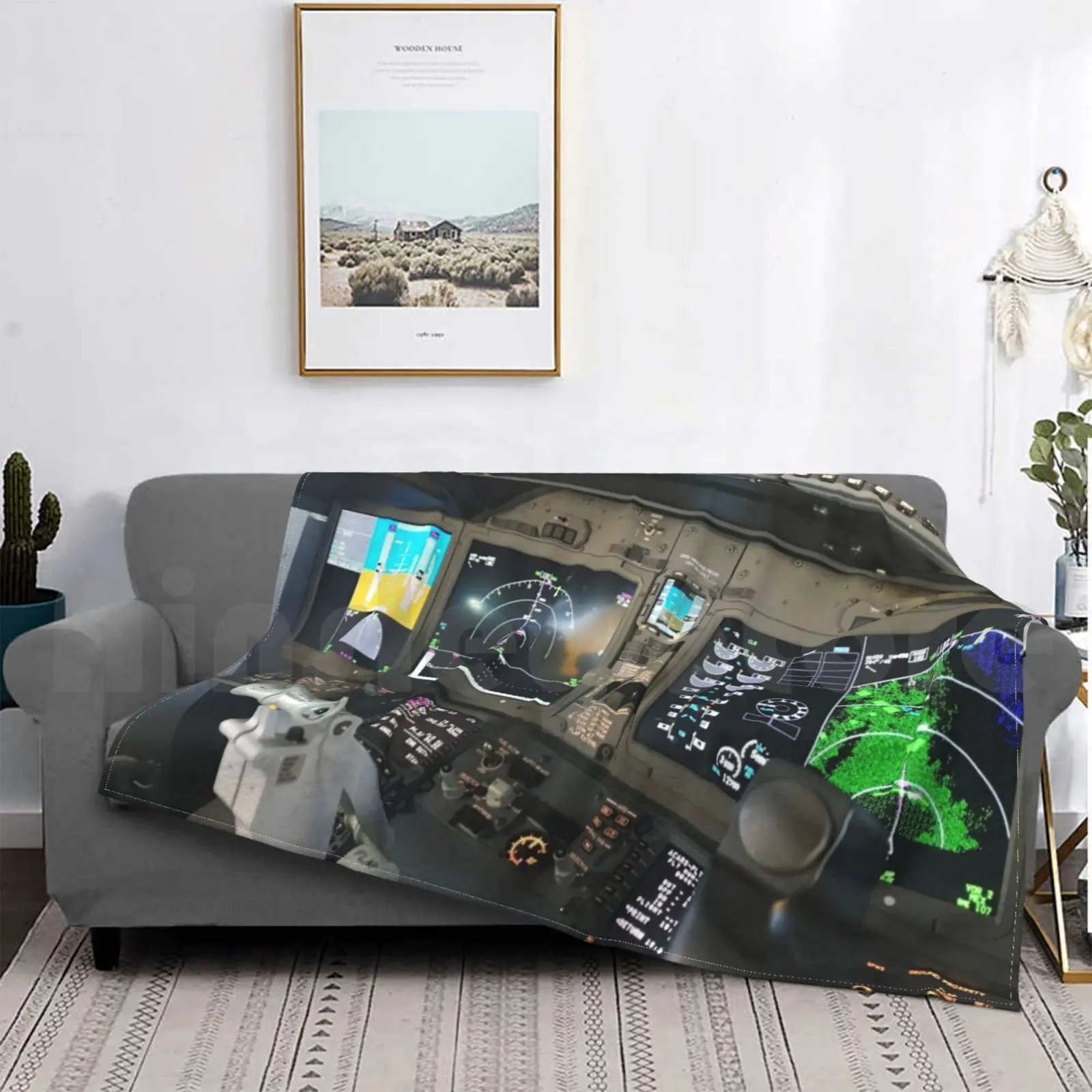 Cabina Di Guida 737 Max Strumenti Coperta Moda Personalizzata Volare Pilota Aereo Cabina Cabina Equipaggio Airman Fly(737 B737