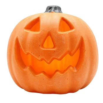 

8 inch Halloween Pumpkin LED Night Light Funny Festival Gift Talking Pumpkin Lantern Scene Layout Home Party Decoration