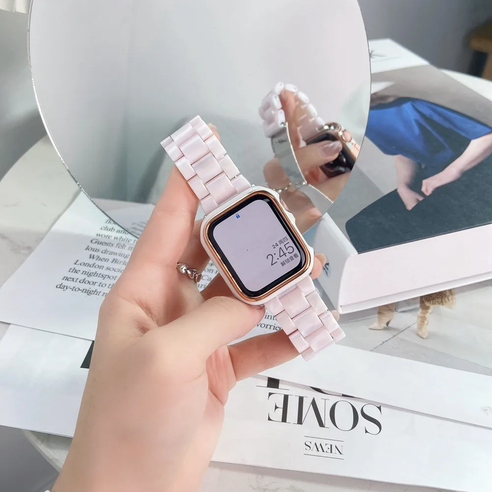 Ремешок спортивный прозрачный для Apple Watch Band SE 6 44 мм 40 сменный Браслет iWatch 38 42 5 4 3 2 1