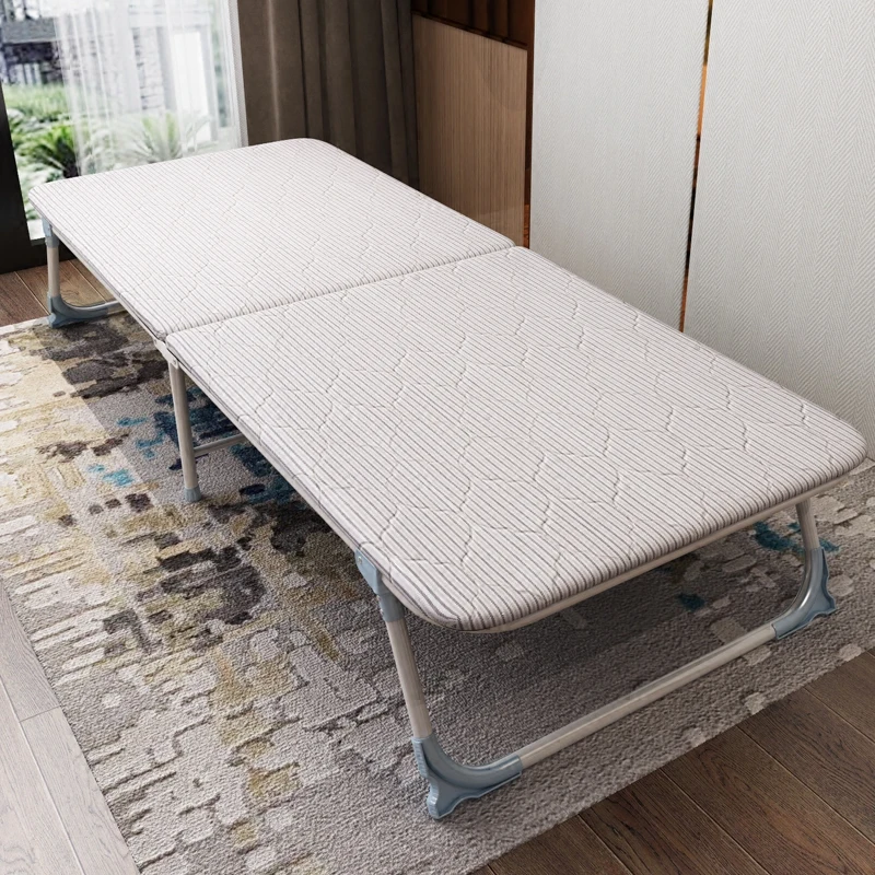 

Folding Bed Office Lunch Break Bed Chair Single Simple Nap Bed Portable Camp Bed Home Escort Bed Hard Board Bed