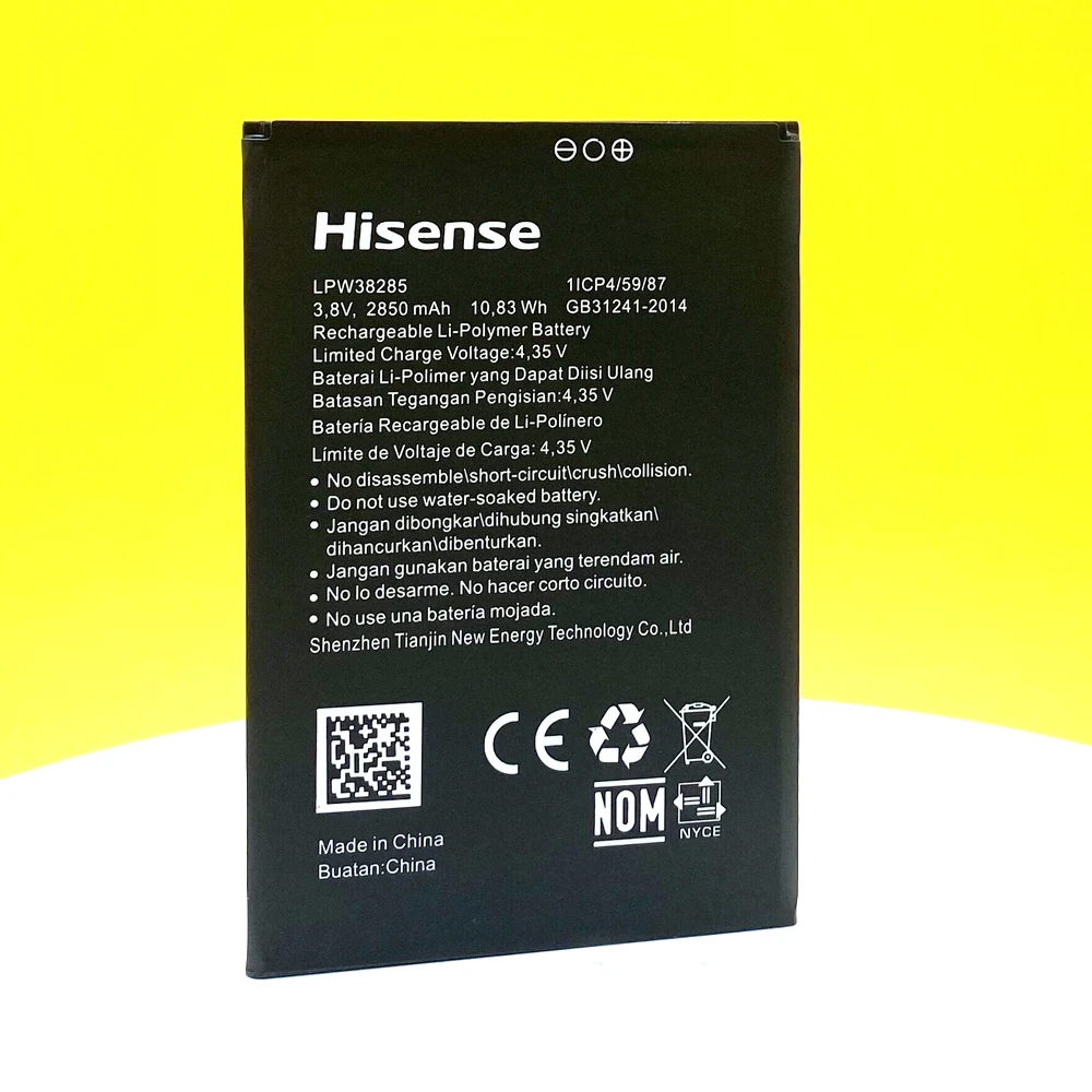 New Original Battery For Hisense LPW38285 2850mAh Smartphone