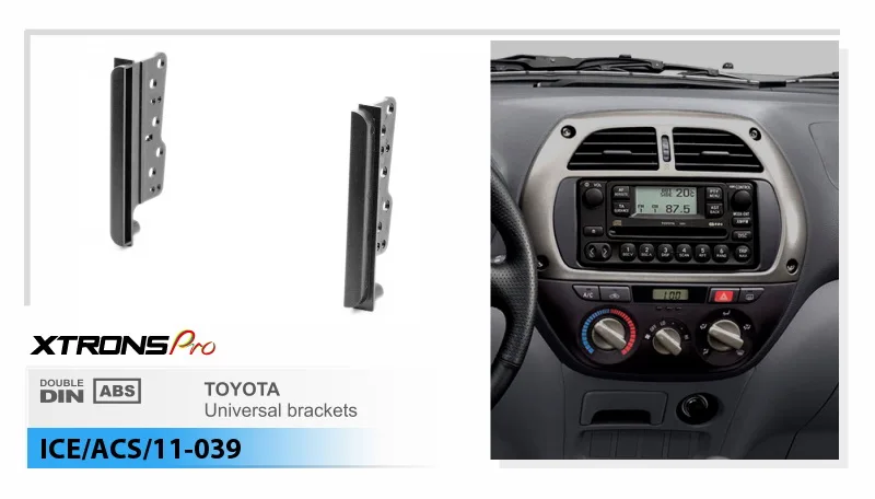 XTRONS 11-039 автомобильное радио Fascia Для TOYOTA универсальные скобы Stereo Dash Kit Установить