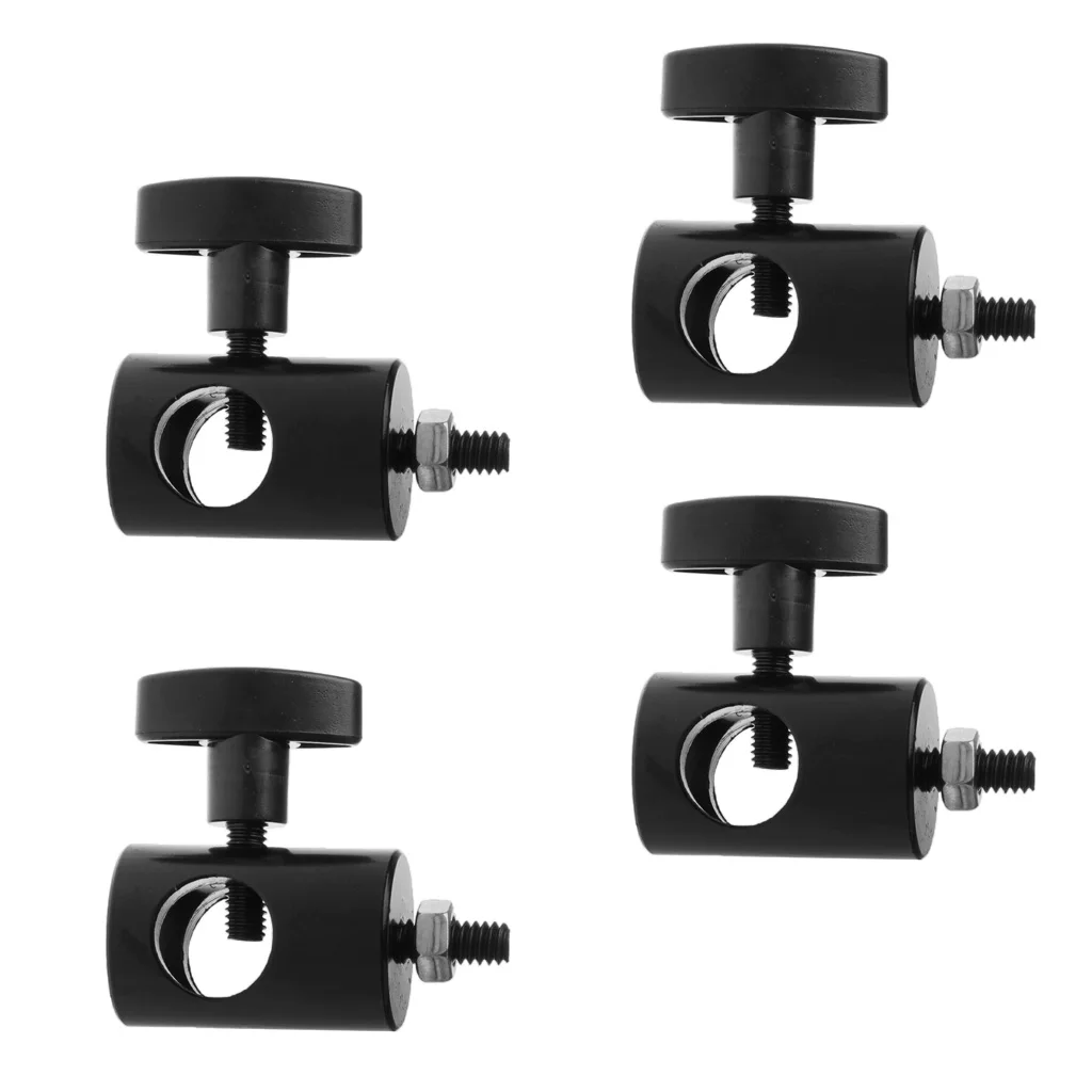 

4Pieces Rapid Adapter Converts 5/8 Stud to 17mm Long 1/4 - 20 Thread, Light Stand / Speelight Speedlite Bracket
