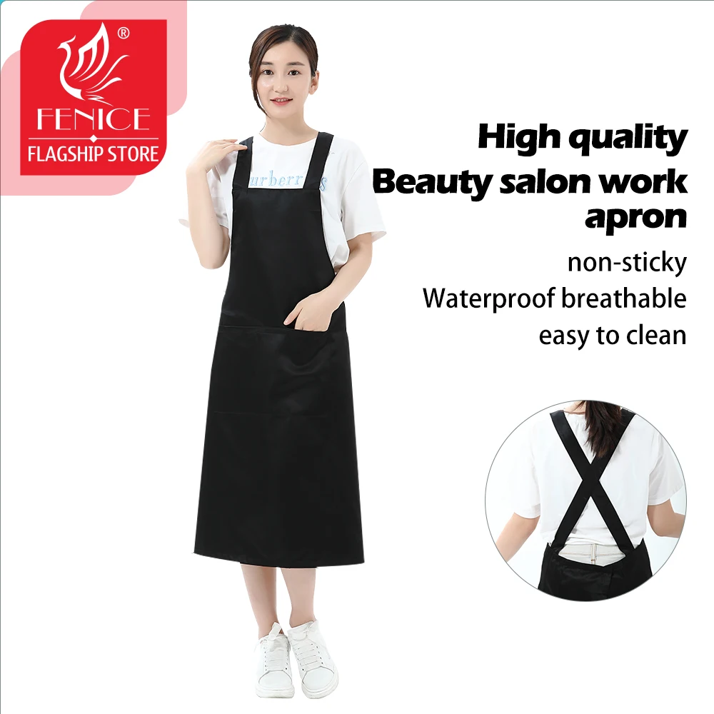 Fenice Hairdressing apron salon tool apron beautician work clothes waterproof hairdressing cape shampoo haircuts cloth wrap