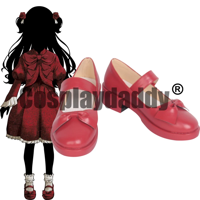 

Shadows House Living Doll Kate Anime Cosplay Lolita Red Bowknot Mary Jane Shoes S008