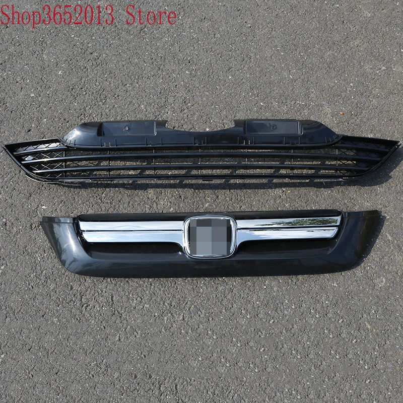 Для Honda CR-V CRV 2007 2008 2009 2010 2011 ABS хромированная рамка переднего бампера сетка гриль стильная решетка решетки