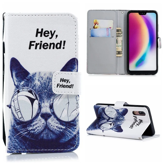 Кожаный бумажник чехол для huawei P30 P20 Pro Y5 Y6 Y7 Y9 P Smart Honor 20 10 Lite10i 9X 8A 8C 8X8 S Тарельчатая крышка чехол - Цвет: 14