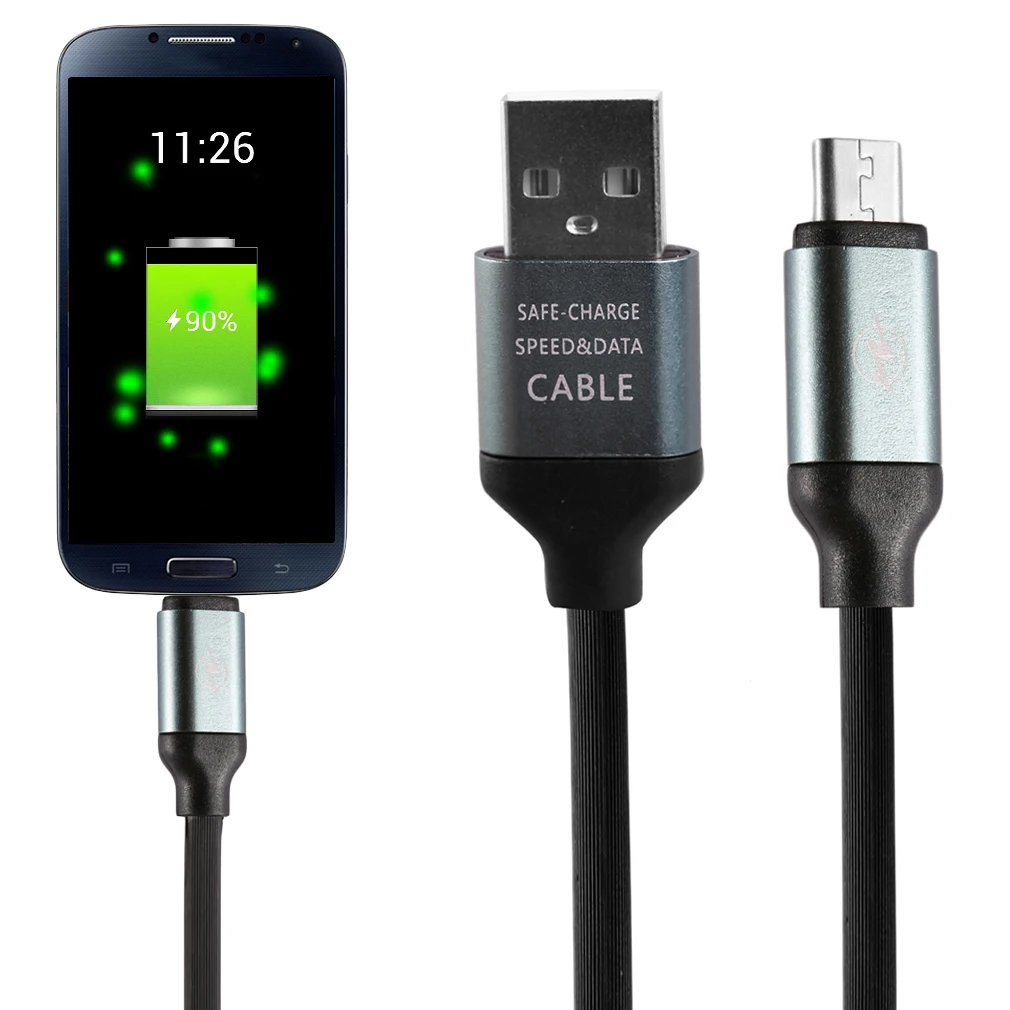 Прочный стильный яркий дизайн 1,2 м длинный Micro USB кабель для зарядки данных для Android надежная и быстрая скорость