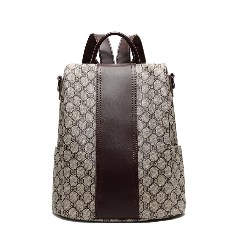 

Anti-Theft Backpack Women's New Style Fashion Printed Backpack Women's Versatile Bag Dual WOMEN'S Bag