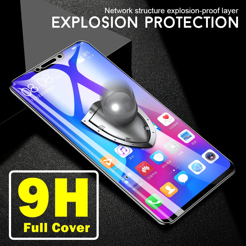 9D закаленное стекло для huawei Y6 Y9 Y5 Y9 Y7 Y6 P Smart Z Nova 3 3i PSmart Z полное покрытие защитная пленка