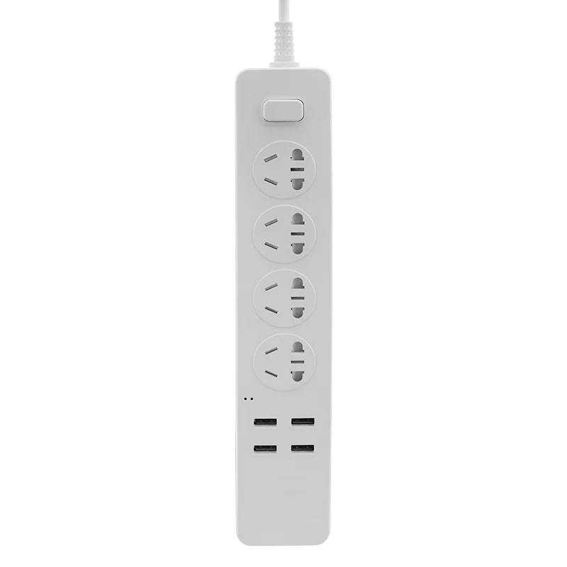 Мульти мощность полосы стабилизатор напряжения AU розетки розетка с 4 USB адаптер быстрой зарядки электрический переключатель 1,8 м удлинитель шнур