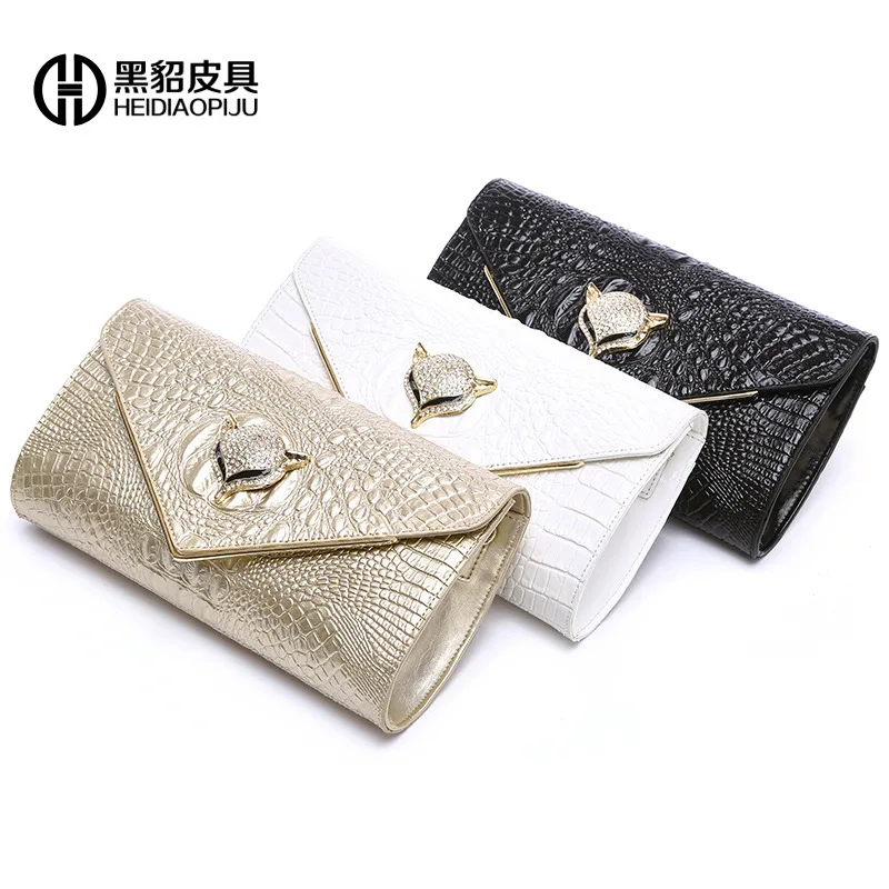 

2019 New Style Genuine Leather WOMEN'S Handbag Europe And America Style Crocodile Pattern Shoulder Oblique Large-Volume WOMEN'S