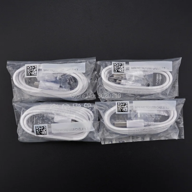 10Pcs-lot OEM 1:1 1.2m Micro USB Fast Charger Cable Data Sync fast charging for Samsung Galaxy S6 S7