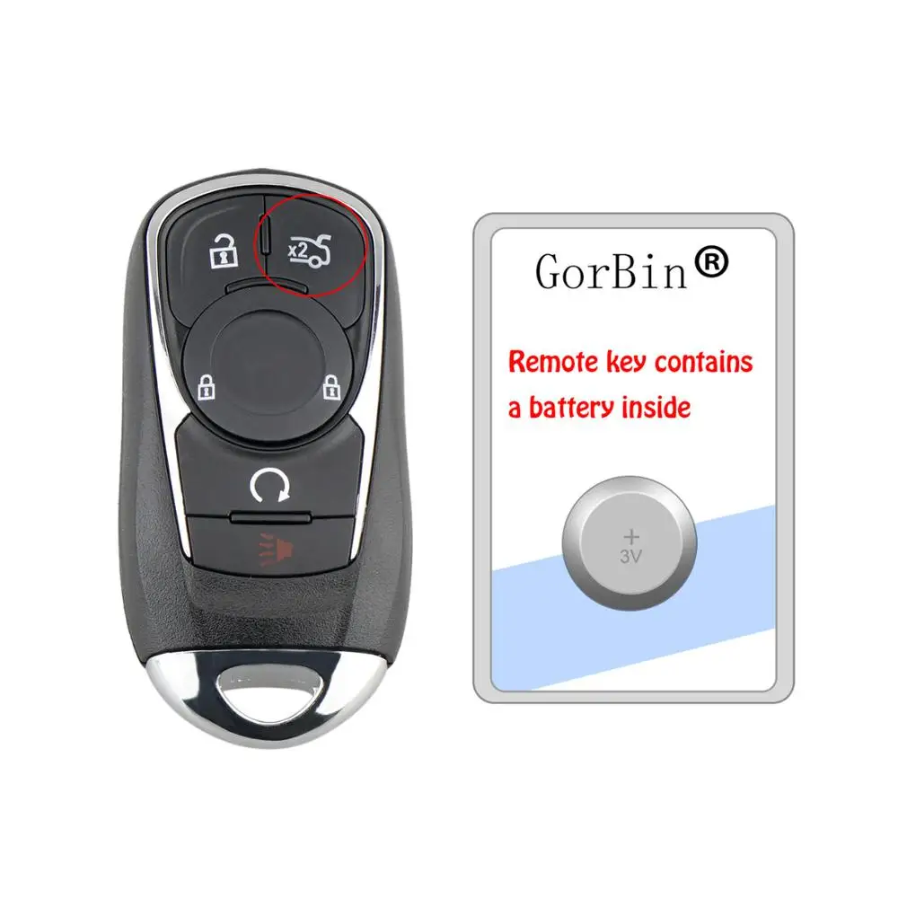 

GORBIN HYQ4EA Smart Car Key for Buick Enclave 2017 2018 2019 Car Remote Key 433mhz 6 Buttons for Buick Key