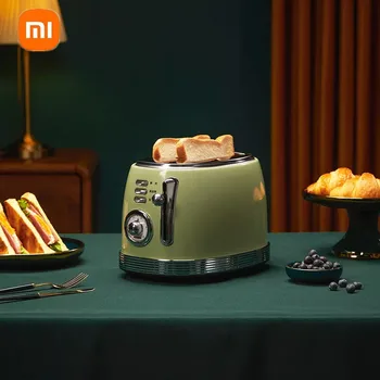 Xiaomi Mijia Qcooker kuchnia toster Retro Mini śniadanie grillowany toster strona główna automatyczna maszyna do kanapek tostowych tanie i dobre opinie TROUVER Rohs 751-1000 w CN (pochodzenie) 2-3 plastry 220 v Toster (pojedynczy kawałek opiekania chleb) CR-DSL01 Automatyczne pop-up funkcji