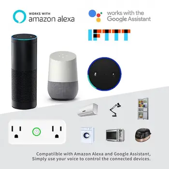 

Smart Power Socket Wifi Wireless Mini Switch Remote Control Outlet US Plug XA3