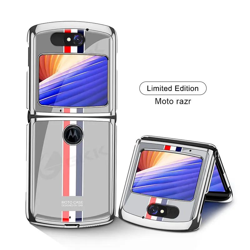Роскошный чехол GKK с узором из плексигласа для Motorola Moto Razr жесткий защитный |