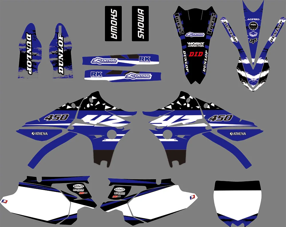 0795 мотоцикл команда графические и фоны наклейки Наборы для YAMAHA YZ450F 2010 2011 2012
