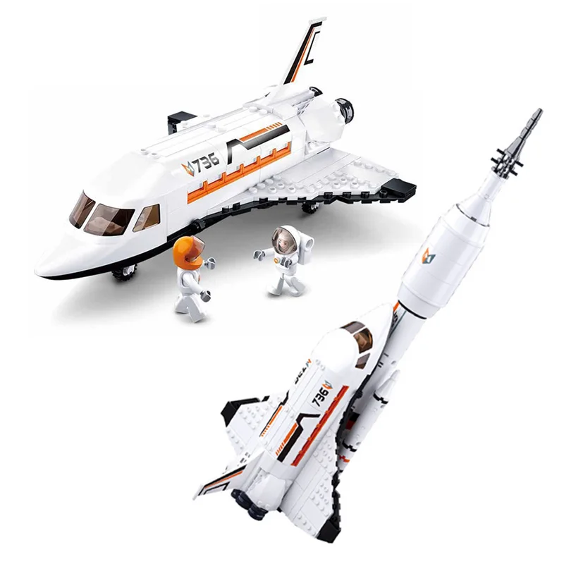 

2019 Star Rocket Space Shuttle Building Block Model Figures Set Compatible City Technic Brick Educational Toy for Children Gift
