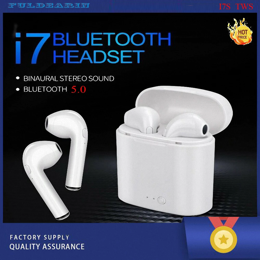 I7S PK I12 Twins беспроводные наушники Bluetooth 5 0 audifonos para celular с зарядным устройством