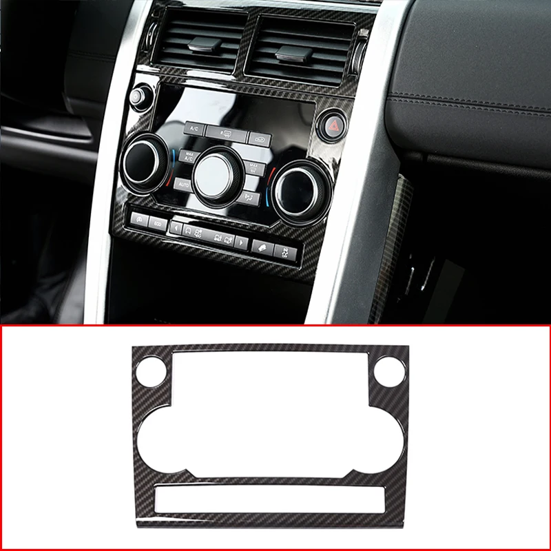 Automóvil Interiores Per Land Per Rover Per Discovery Per Sport 2015-2019 ABS Argento Auto Cruscotto Centrale Co-pilota A Forma U Telaio Copertura Trim Adesivo Auto Auto Interni Center Trim(Silver 5