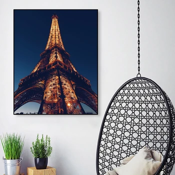 

Cassisy Nordic Eiffel Tower Landscape Picture Canvas Painting Living Room Bedroom Wall Art Home Decor Posters And prints