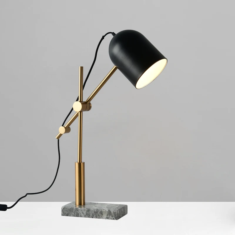 

Nordic Marble Table Lamp Adjustable LED Desk Light For Bedroom Office Study