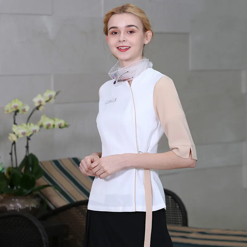 

New 2019 autumn/winter beautician tattoo artist work clothes salon beautician