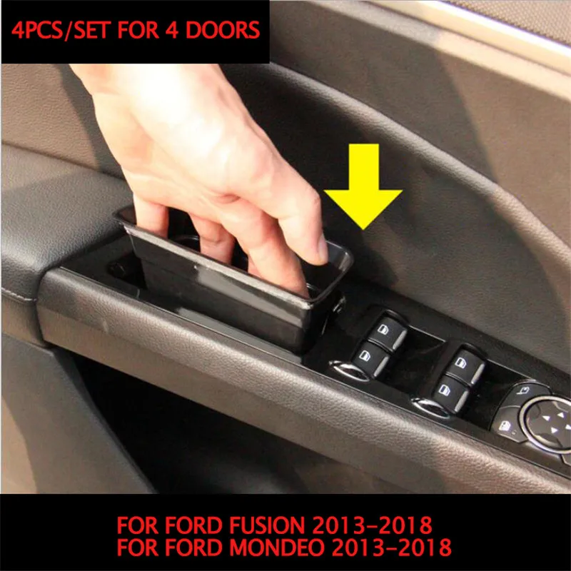Подходит для FORD FUSION MONDEO 2013-2018 дверной ящик хранения лоток внутренняя ручка