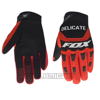 

Delicate Fox Motorbike Scooter MX BMX Bike Off Road Pawtector Glove Black Red Gloves For Men Woman Unisex