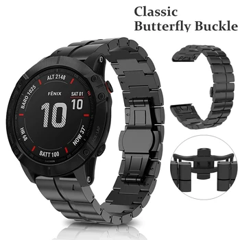 

Titanium Alloy Watchband For Garmin Fenix 6X/6X Pro Band Watch Replacement For Garmin Fenix 5X/5X Plus Bracelet Wrist 26mm Width