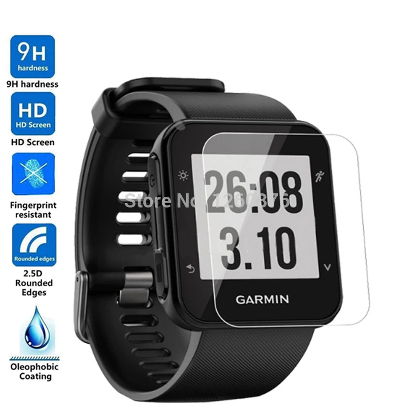 3 шт 9H закаленное стекло для Garmin Forerunner 35 HR умная Защитная пленка для часов против царапин защитная пленка охранные предметы