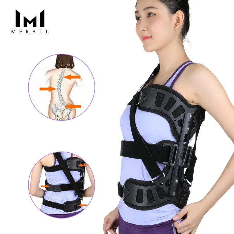 MERALL Adjustable Scoliosis Posture Corrector Spinal Auxiliary Orthosis For Back Postoperative Recovery Adults Health Care