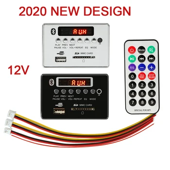 

2020 New Bluetooth 5.0 MP3 Player decoder board plays lossless Audio with FM USB SD card folder wood audio panel wireless Module