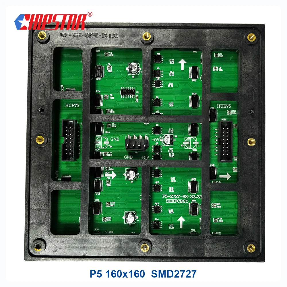 P5 открытый RGB высокая яркость SMD2727 полноцветный светодиодный модуль 160*160 мм для