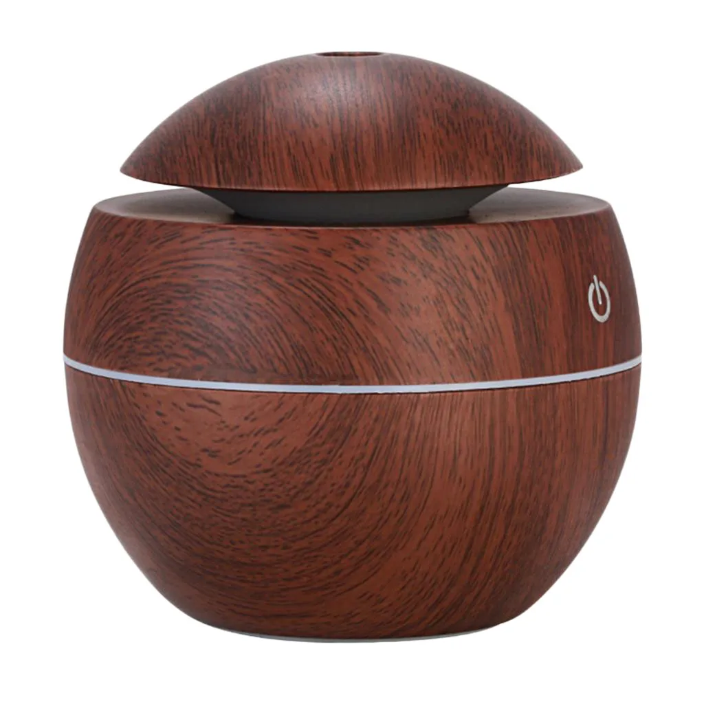 130ml Colorful LED Light Wood Grain USB Air Mist Humidifier For Home Office Car Air Humidifier