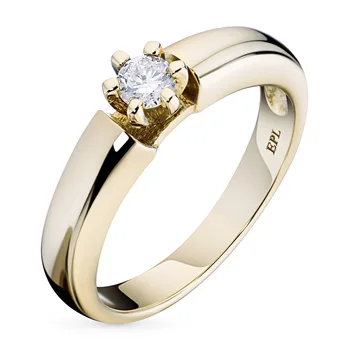 

Yellow gold ring with a diamond e0301kts08070700